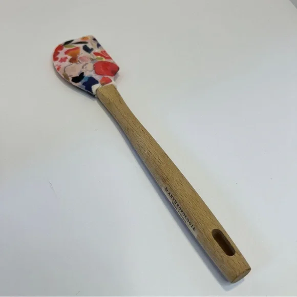 Anthropologie Luna Spatula Floral Wood Silicone Spatula - Picture 5 of 9